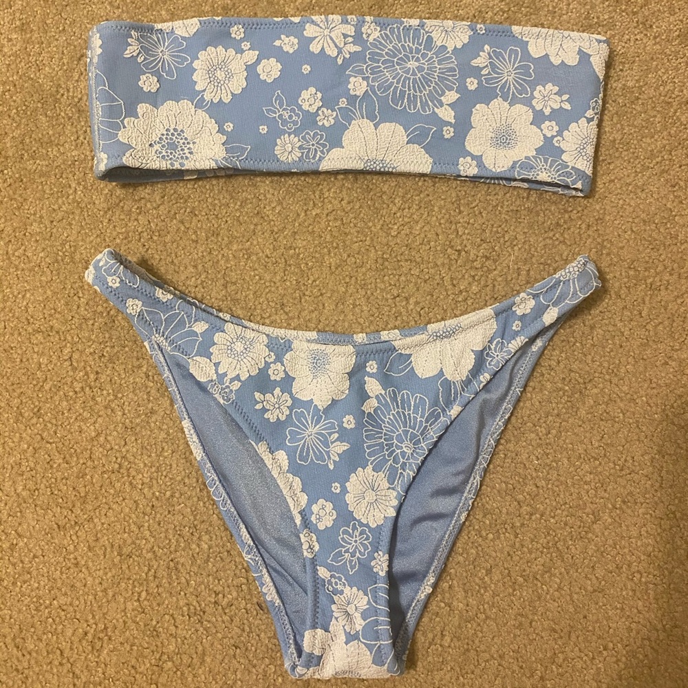 Triangl Blue Floral Bikini